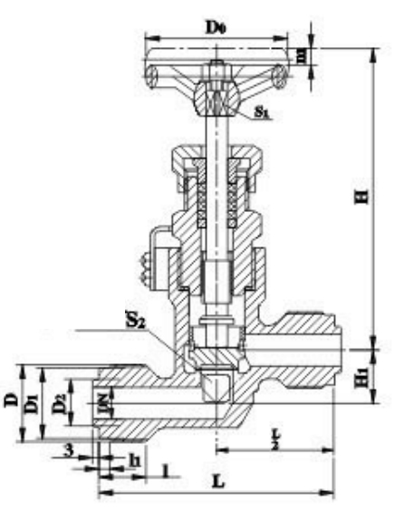 Drawing of GB T596 Male Threaded Bronze Stop Check Valve Type A.jpg Drawing of GB T596 Male Threaded Bronze Stop Check Valve Type A.jpg